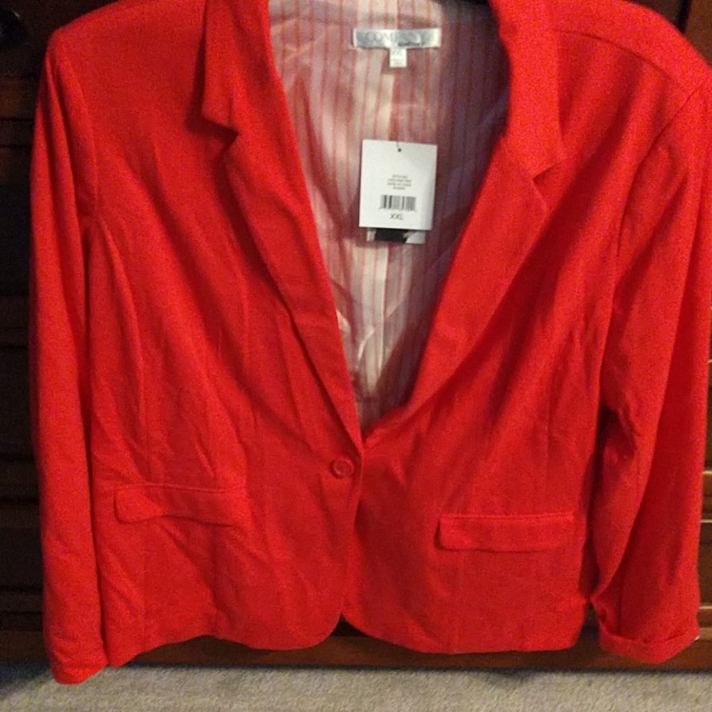 Company Ellen Tracy red blazer NWT